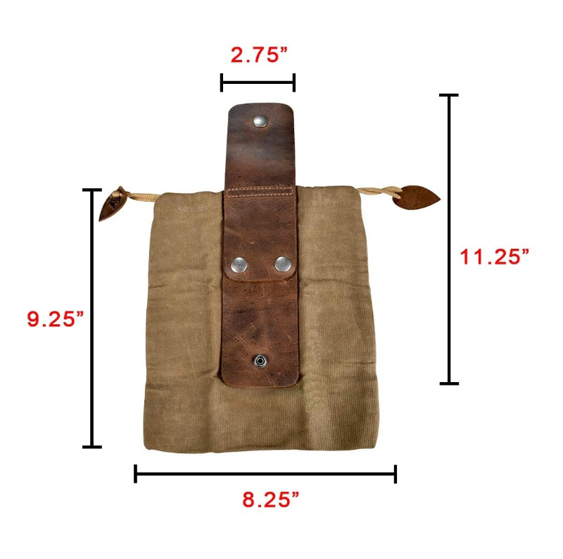 PU Leather and Canvas Tactical Pouch Hunting Equipment