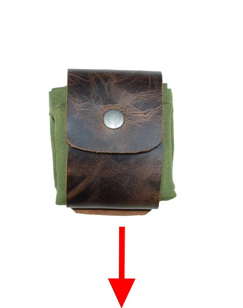 PU Leather and Canvas Tactical Pouch Hunting Equipment