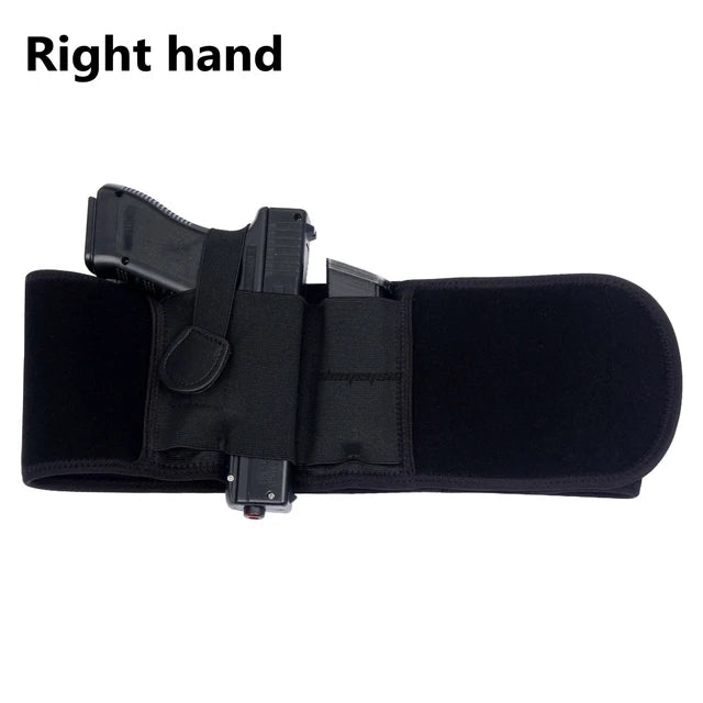 Left / Right Hand Concealed Carry Belly Band Gun Holster for Smith and Wesson