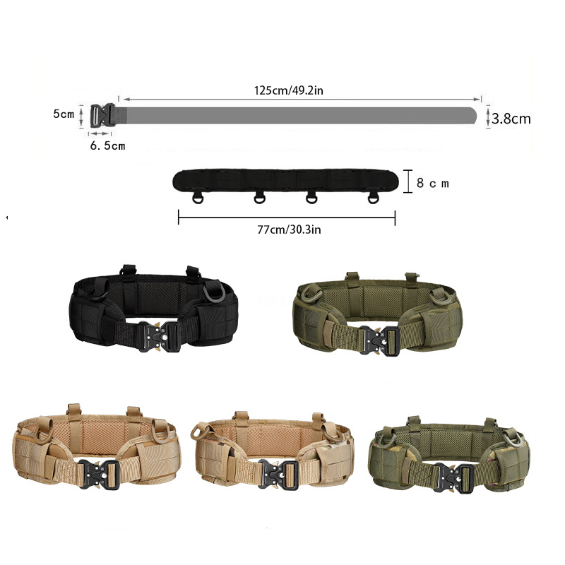 Quick Release Tactical Belt Outdoor Hunting Camouflage Waist Strap