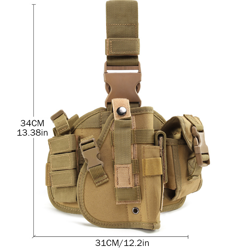 Tactical Hunting Outdoor Gun Holster Army Multi-function Leg Bag Leg Holster