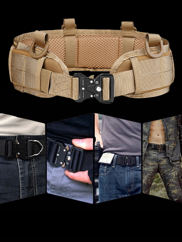 Quick Release Tactical Belt Outdoor Hunting Camouflage Waist Strap