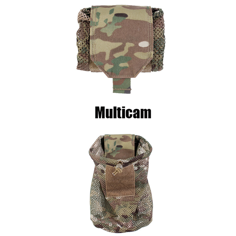 Mini Foldable Net Pocket Tactical Roll-Up Mag Mesh Dump Pouch