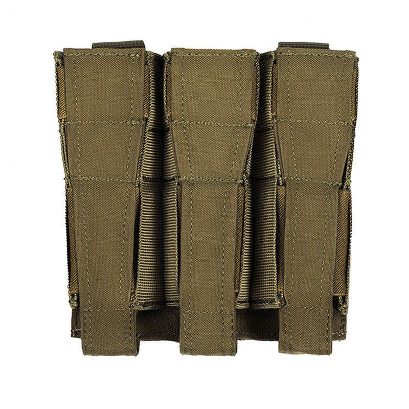 Tactical Triple SMG Mag Pouch 9MM Airsoft Hunting Accessories