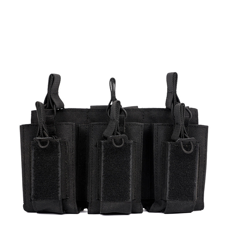 Military Tactical Edc Triple Gun Magazine Pouch Molle System Accessories