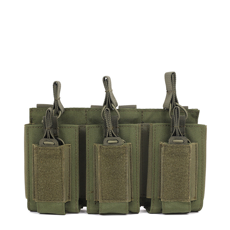 Military Tactical Edc Triple Gun Magazine Pouch Molle System Accessories