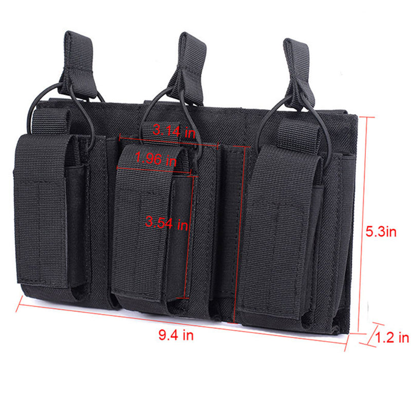 Triple Magazine Pouch For M14 M16 AK AR 5.56