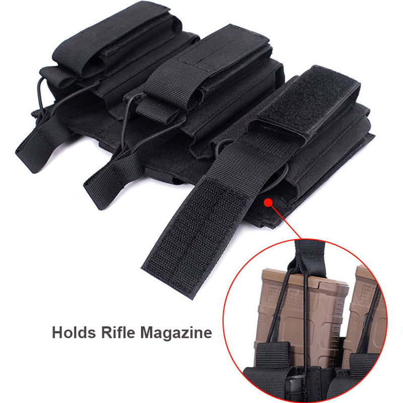 Triple Magazine Pouch For M14 M16 AK AR 5.56