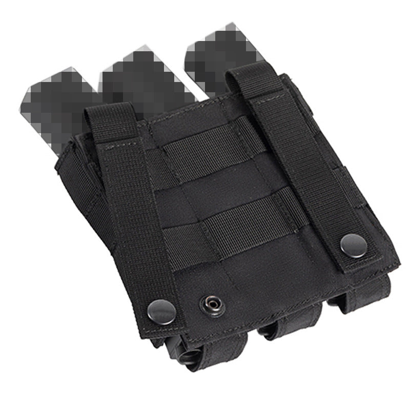 Tactical Triple SMG Mag Pouch 9MM Airsoft Hunting Accessories