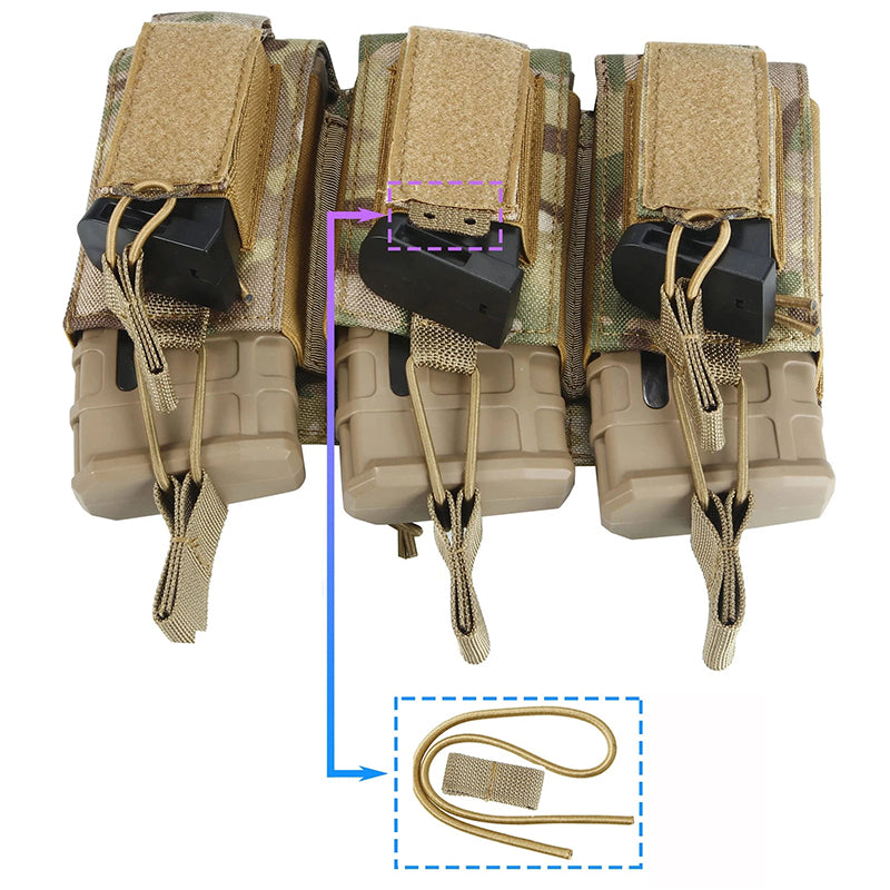 Military Tactical Edc Triple Gun Magazine Pouch Molle System Accessories